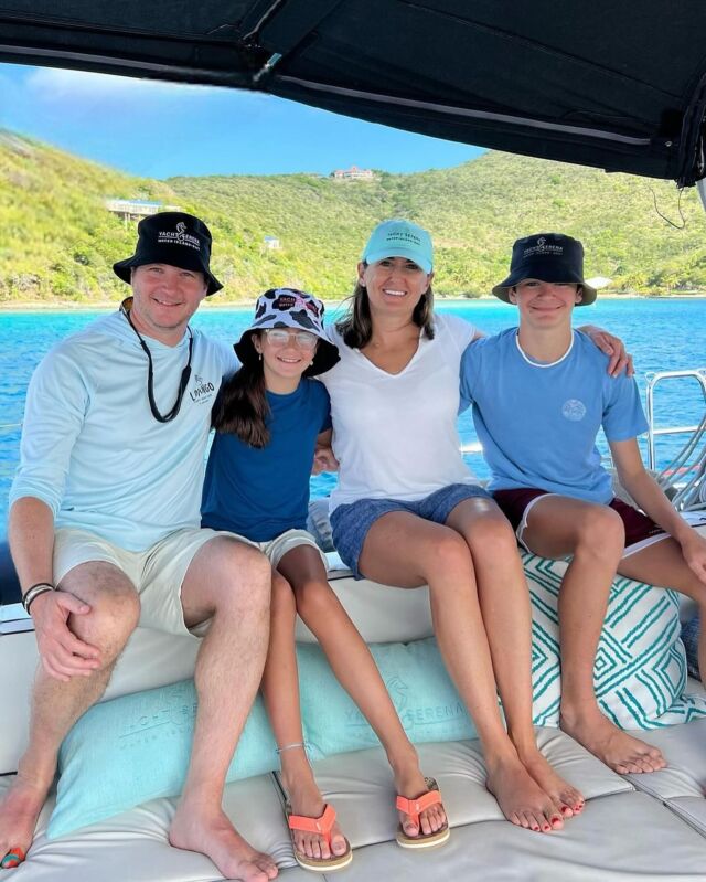 Repost from @bethburchard … amazing family and repeat charter guests who were with us last week! 🩵

Wearing our new gear! What an epic week !
@yacht_serena
-
#yachtserena #serenayachtcharters #familytime #sail #holiday #bvi #usvi #britishvirginislands #caribbeantravel #sailingyacht #caribbeanvacation #vacationmode #beneteau #makingmemories #virginislands #yachtcharter #yachtlife #yachting #charter #luxuryyacht #yacht #travel #vacation #sailing #yachtlifestyle #luxury #yachtdesign #yachts #luxuryyachtcharters #epic